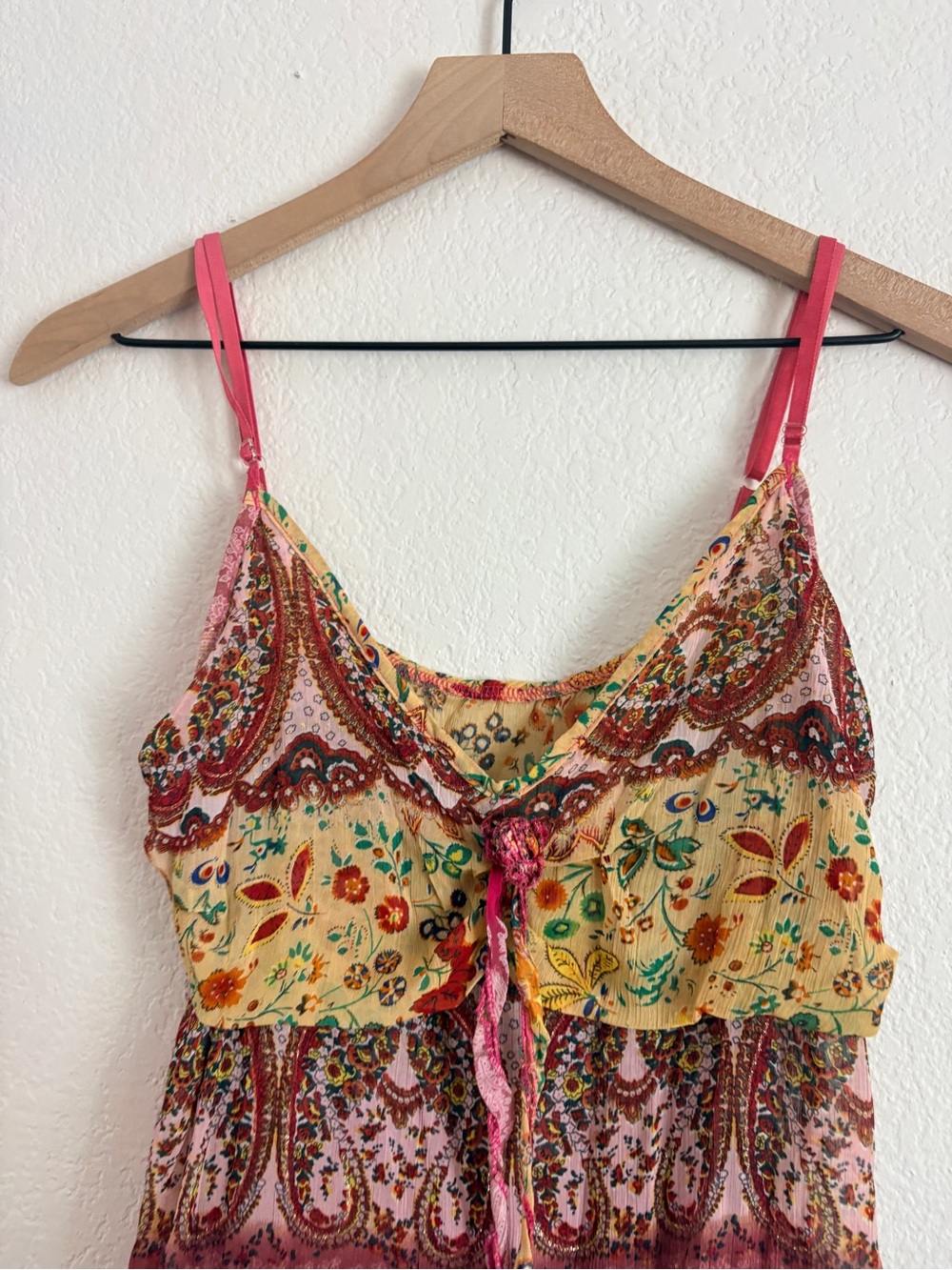 Vintage Y2K Boho Festival Paisley Tank Top - Picture 11 of 12